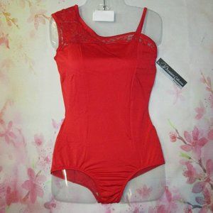 Leotard New Body Wrappers Womens LA Tall Adult Dance Ballet Jazz Costume Crimson